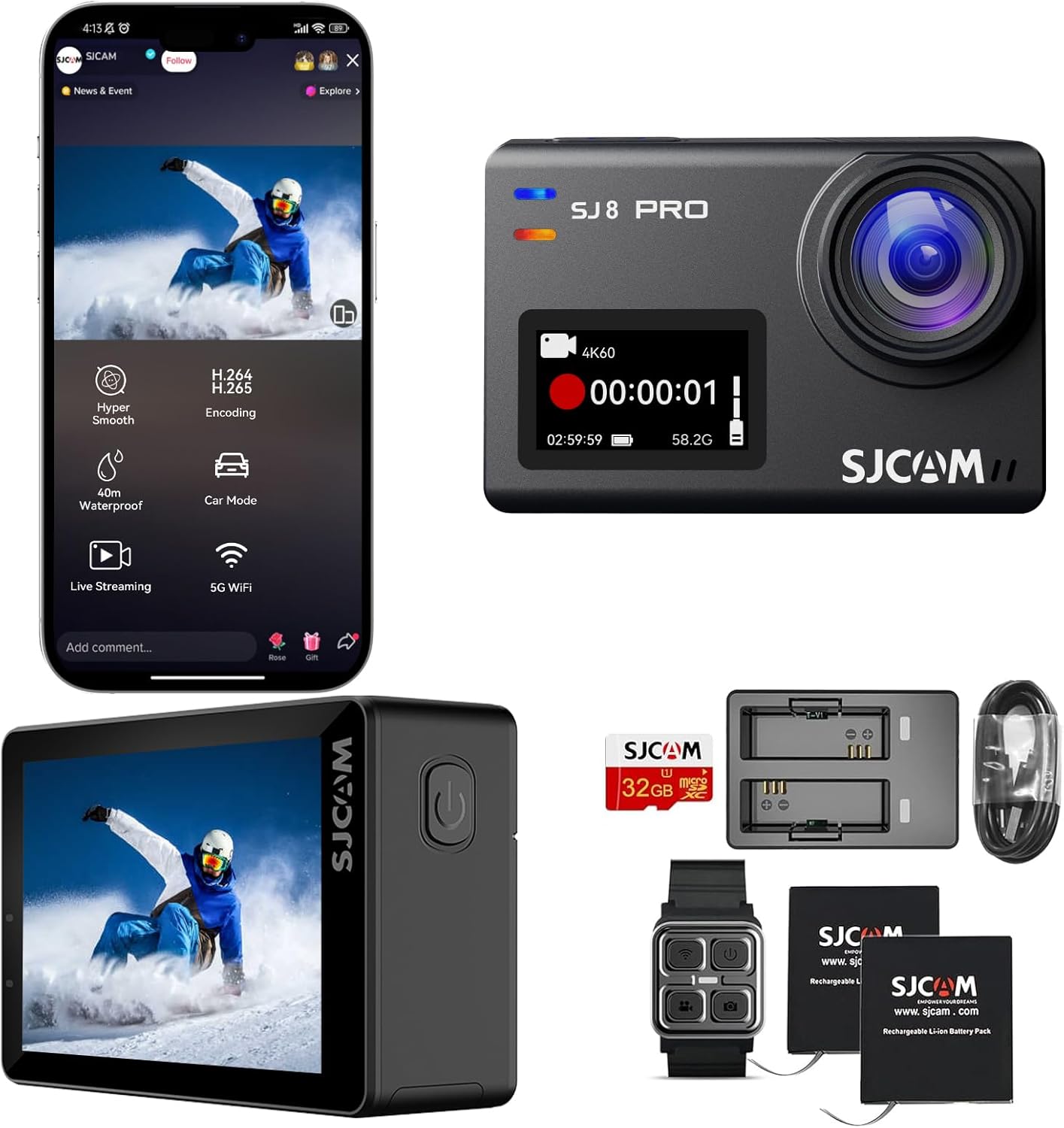 Capture Pro-Quality Moments: SJ8Pro 4K Action Cam