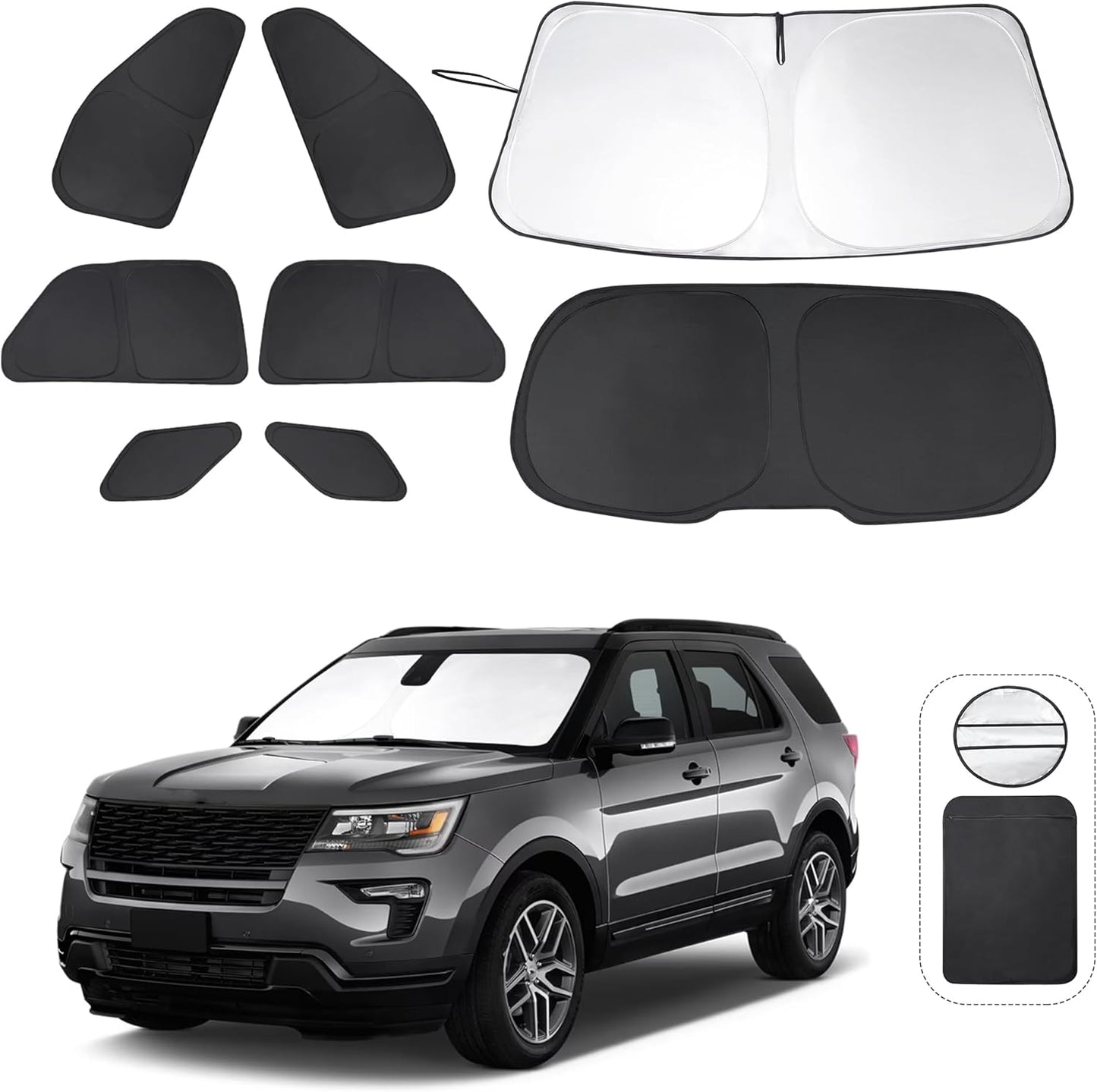 Window Shades for Ford Explorer SUV 2011-2019 Full Coverage