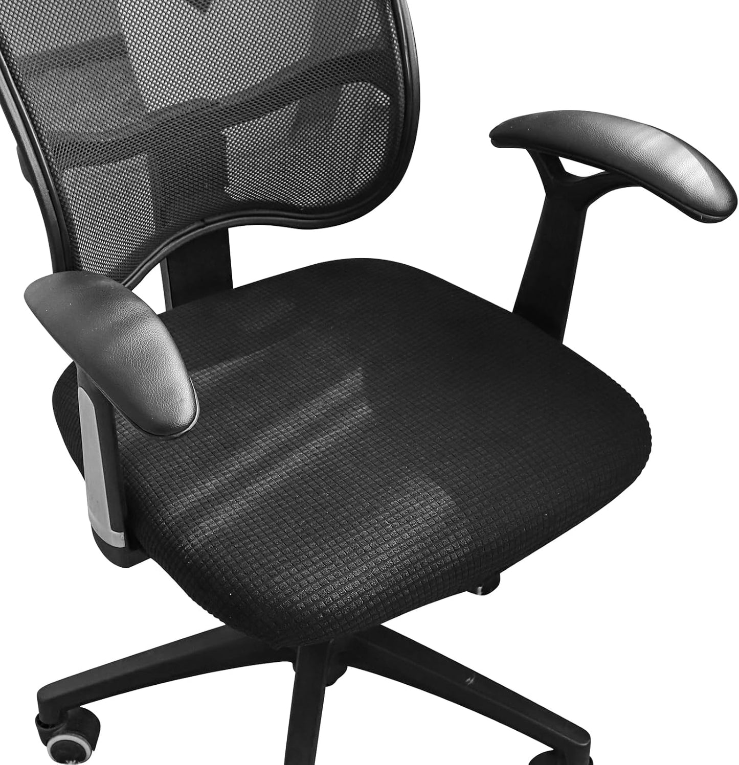 Waterproof Seat Cover for Office Chairs - Black
