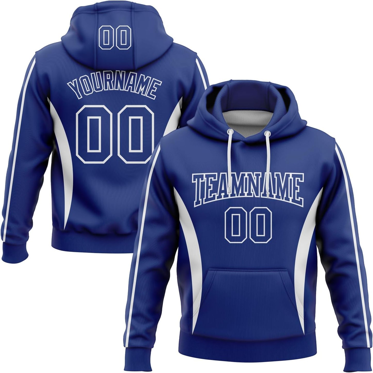 Personalized Stitched Baseball Hoodie - Custom Name & Number Embroidery
