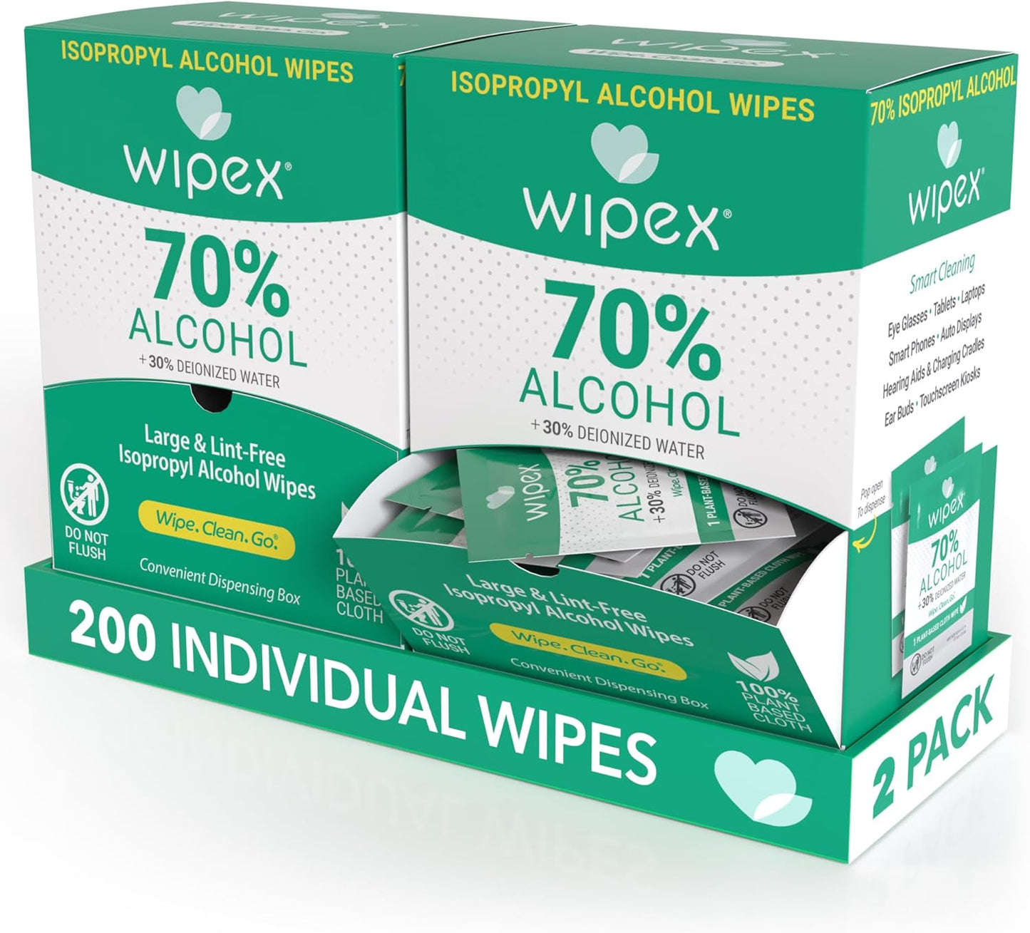 Wipex 70% Isopropyl Alcohol Wipes for Electronics and Tech