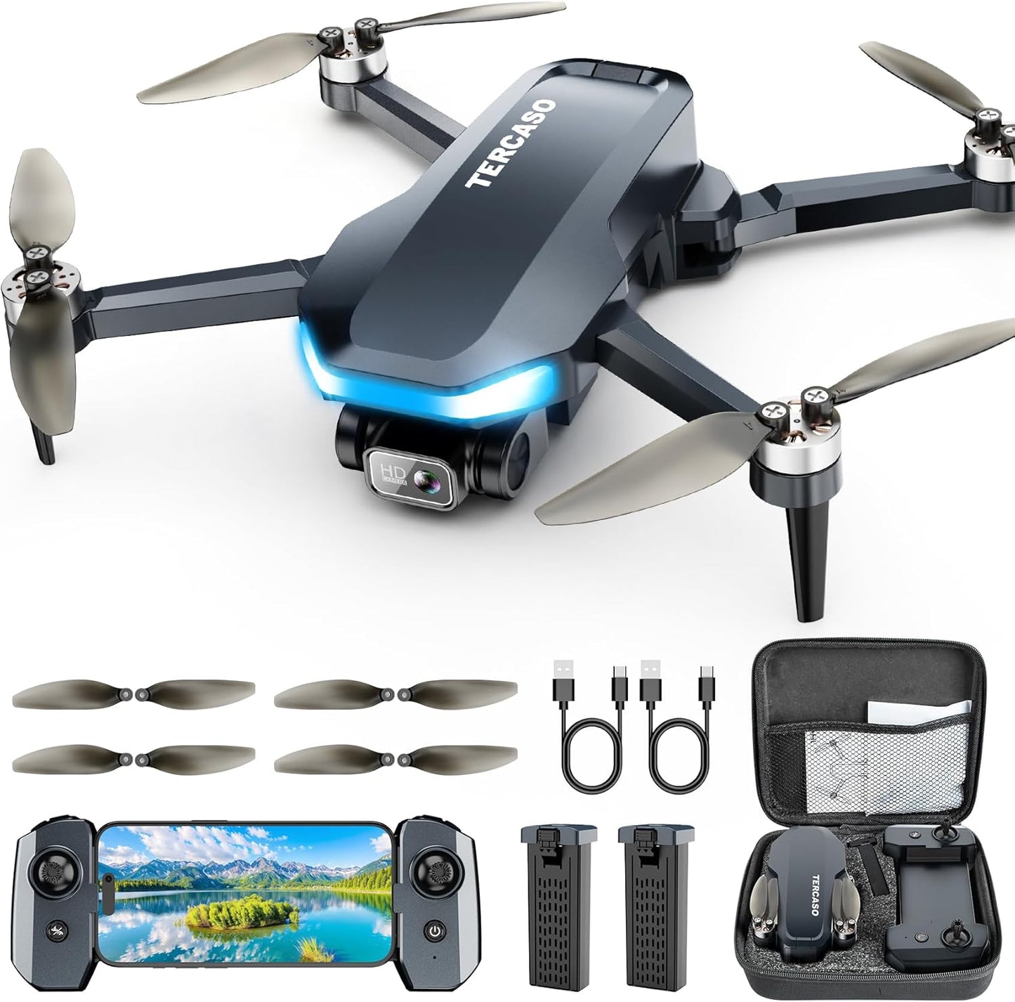 Drone with Camera for Adults - 2K HD FPV Live Video Experience