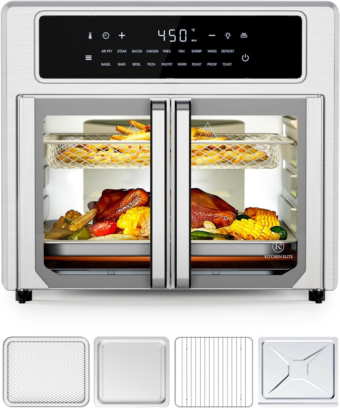 Kitchen Elite Air Fryer Oven: Crispy Convenience!