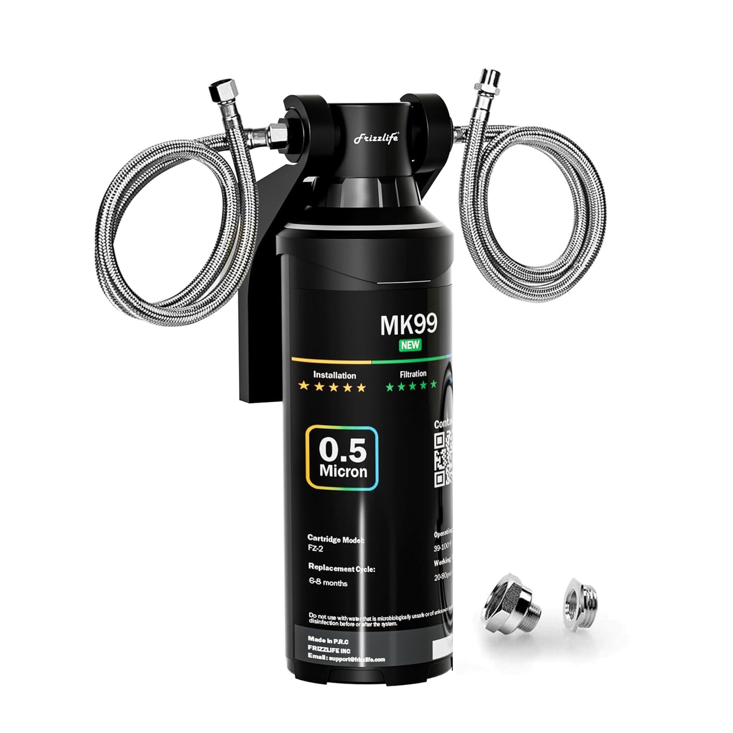 Frizzlife Under Sink Water Filter System for Clean Drinking Water