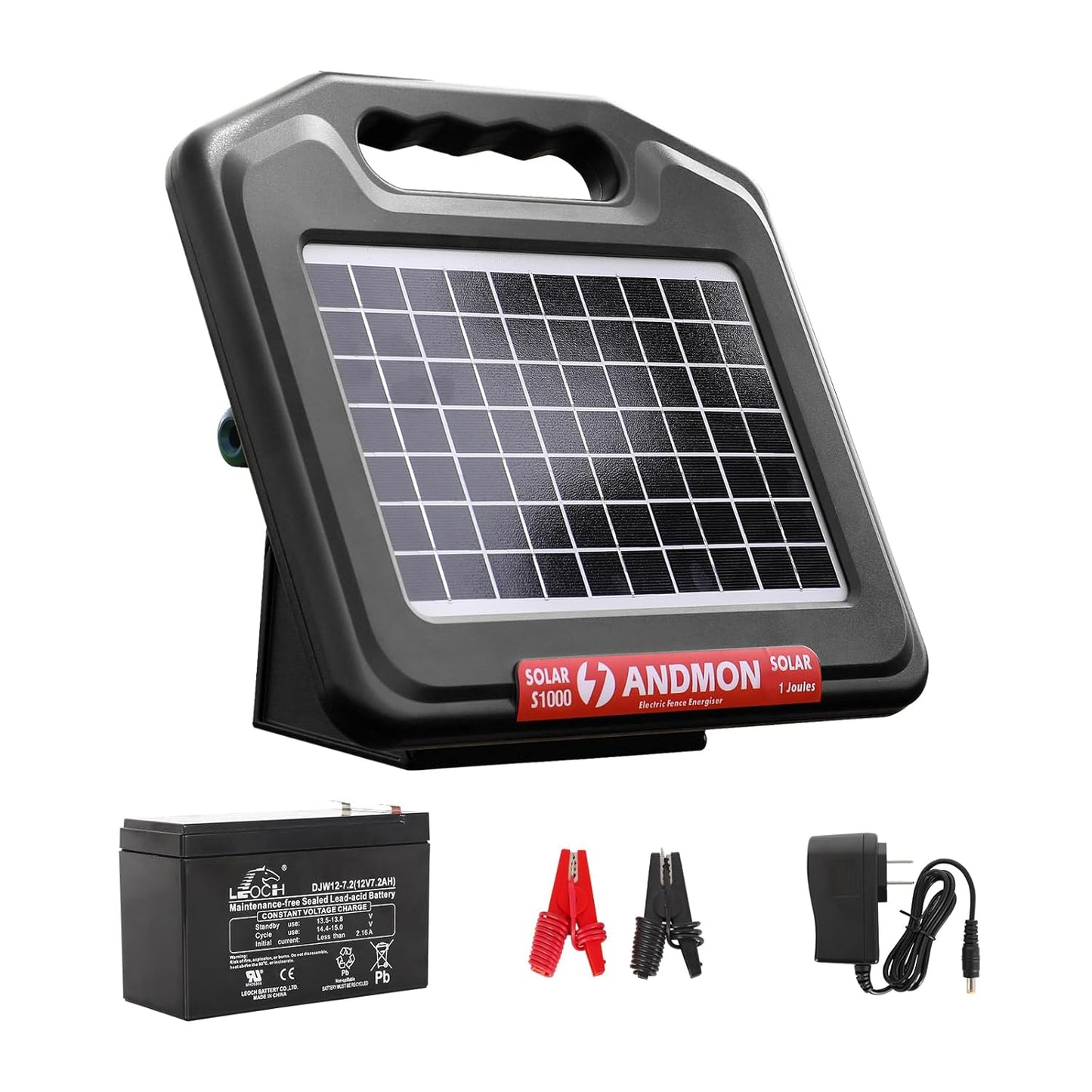 S1000 Solar Fence Charger for Livestock, Portable and Tough