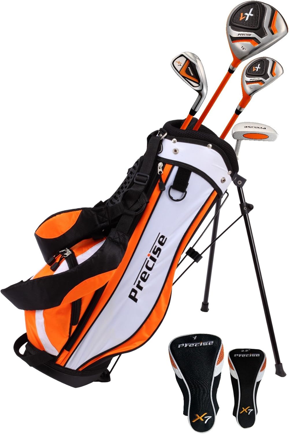 Precise X7 Kids Golf Clubs Set for Young Golfers Ages 3-12