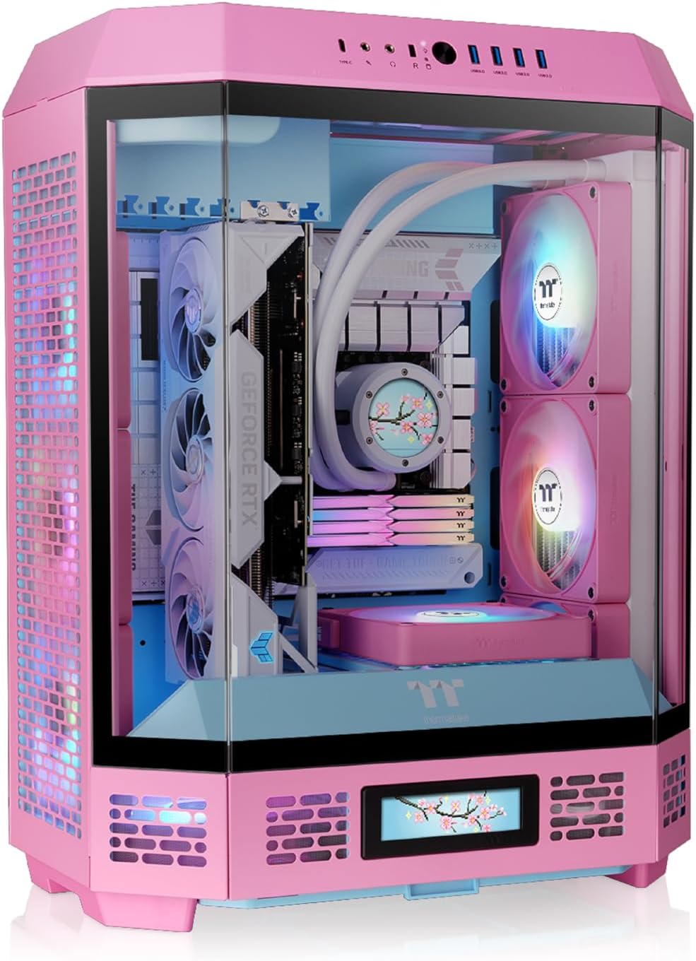 Thermaltake Tower 600 Bubble Pink Mid Tower with Unique Design