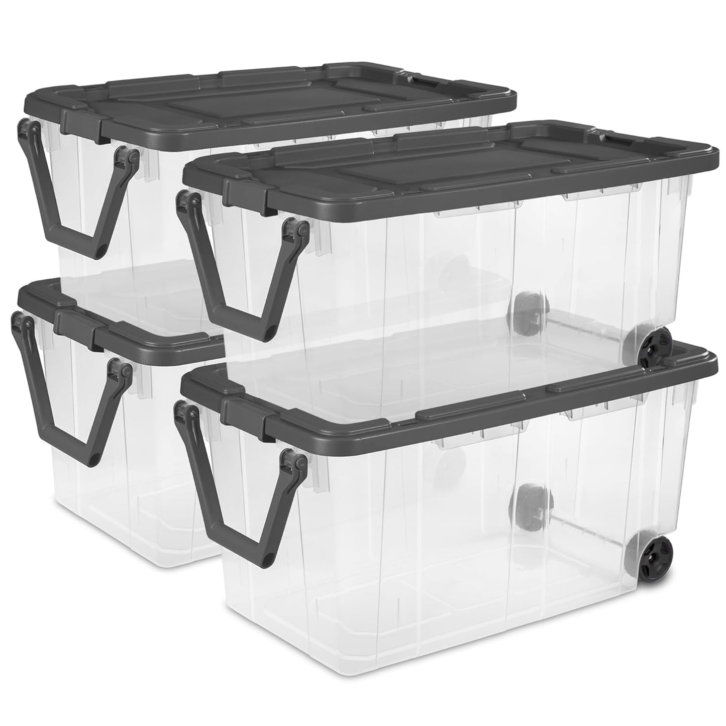 Sterilite 4-Pack Modular Stacker Box for Efficient Storage