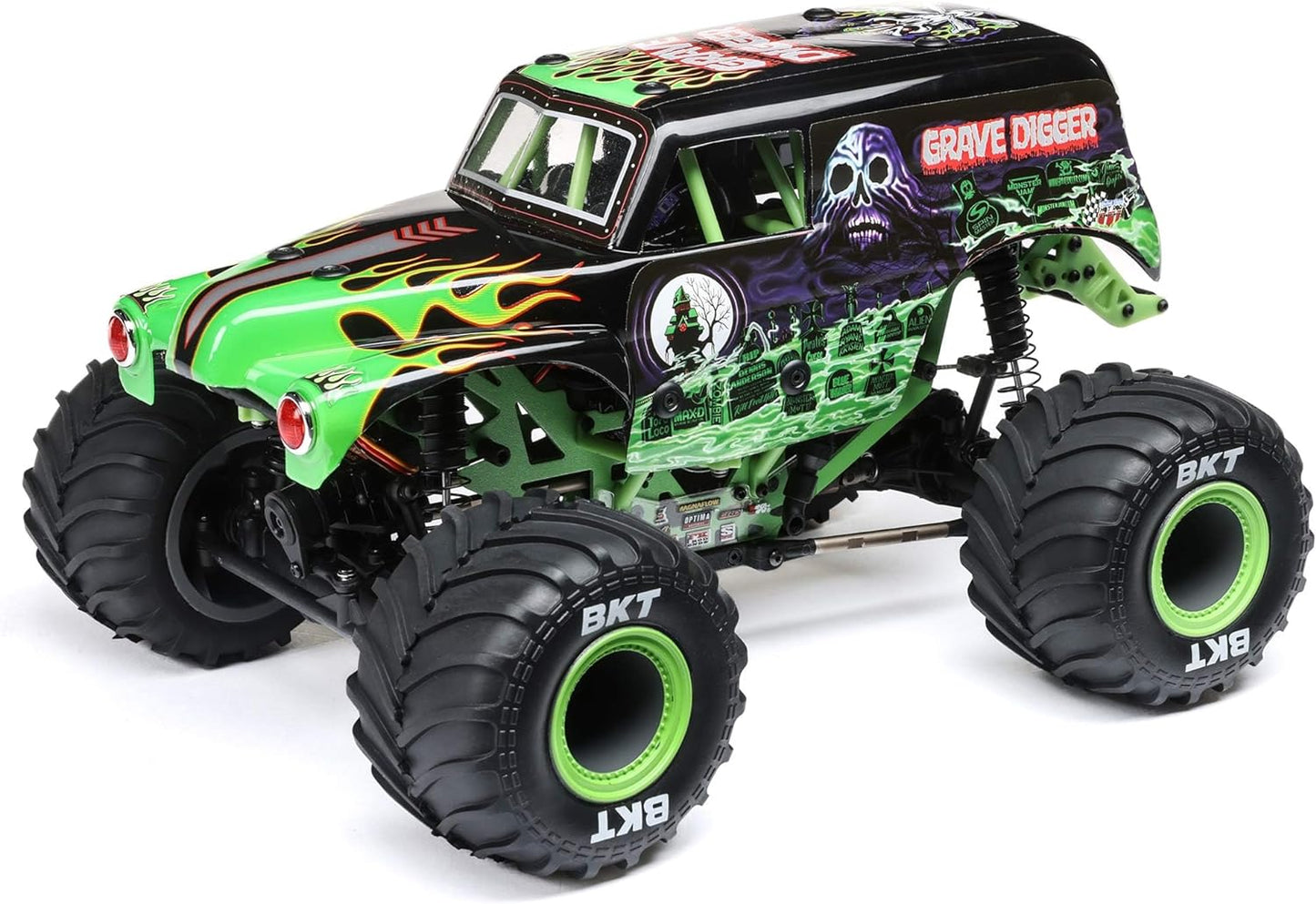 Losi 1/18 Mini LMT Grave Digger 4X4 RTR Monster Truck Review