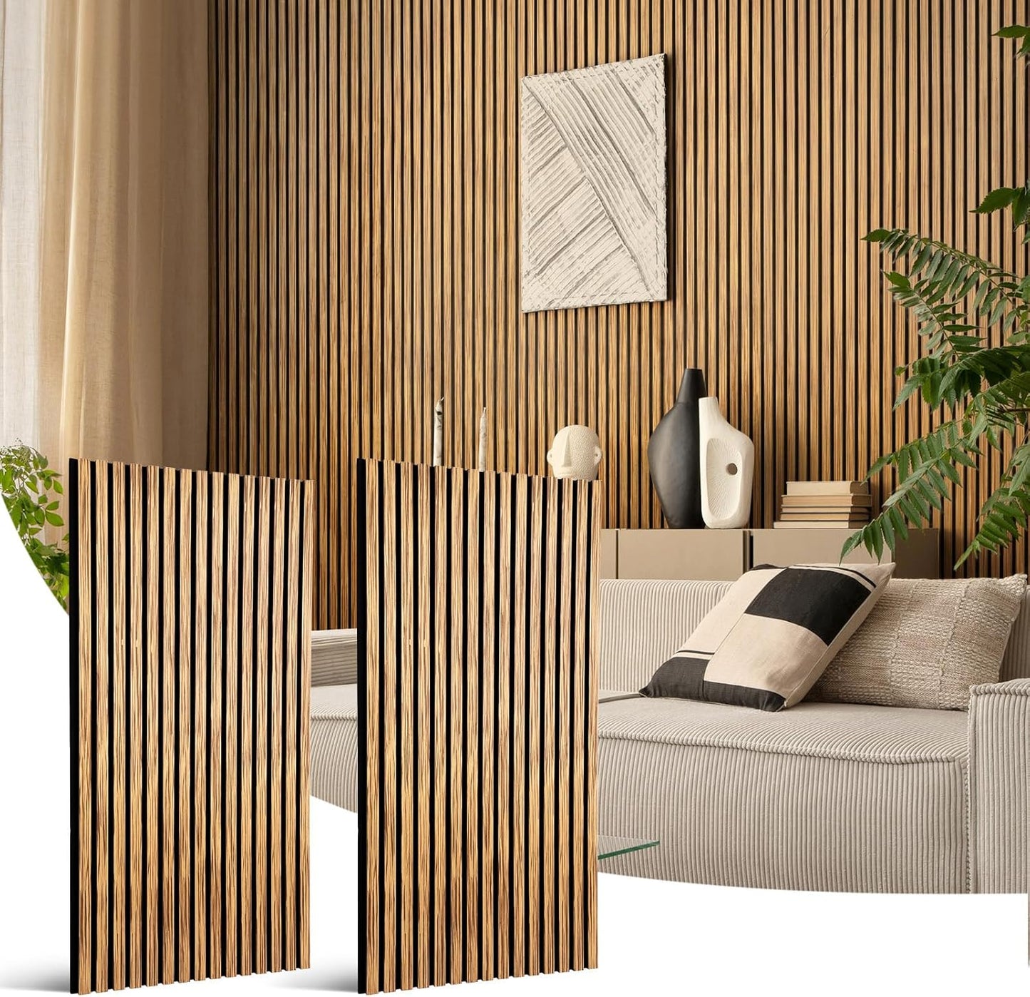 Wood Slat Wall Panel for Superior Soundproofing and Decor