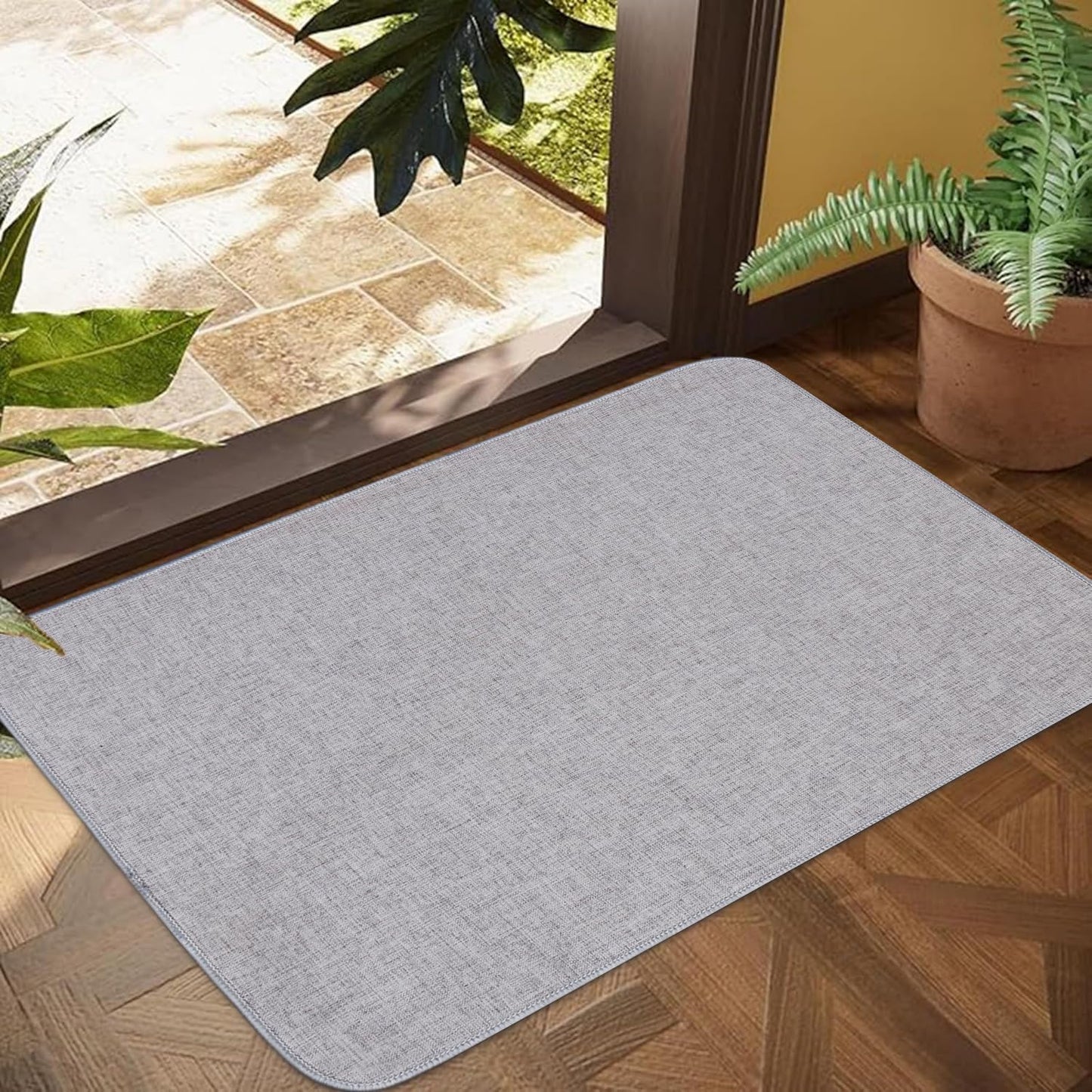 Indoor Door Mat with Non-Slip Rubber Backing for Any Entryway