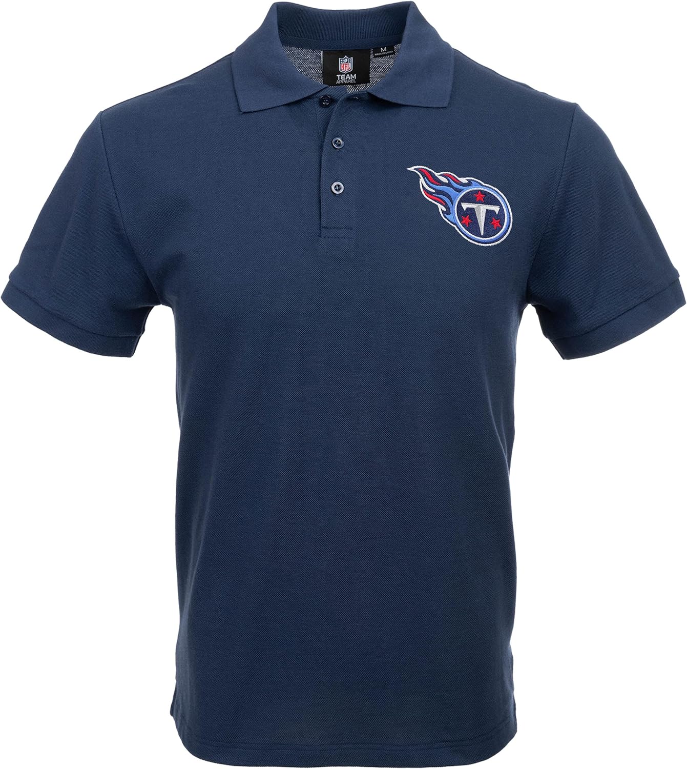 FOCO NFL Mens Team Logo Casual Color Polo Short Sleeve Shirt