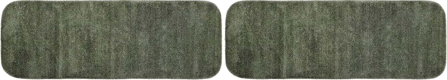 Garland Rug Traditional Plush Washable Nylon Rug, Deep Fern