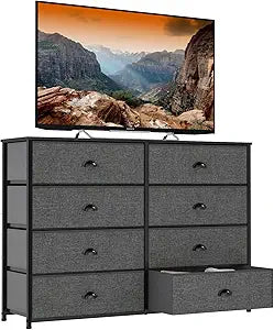 Furnulem 8 Drawer Dresser Wide Storage Chest for Bedroom Use