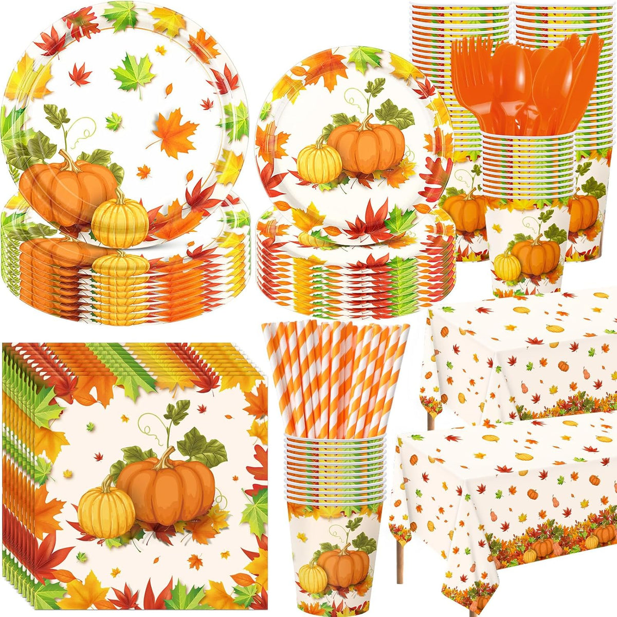452 Pcs Fall Thanksgiving Party Decorations for Autumn Gatherings