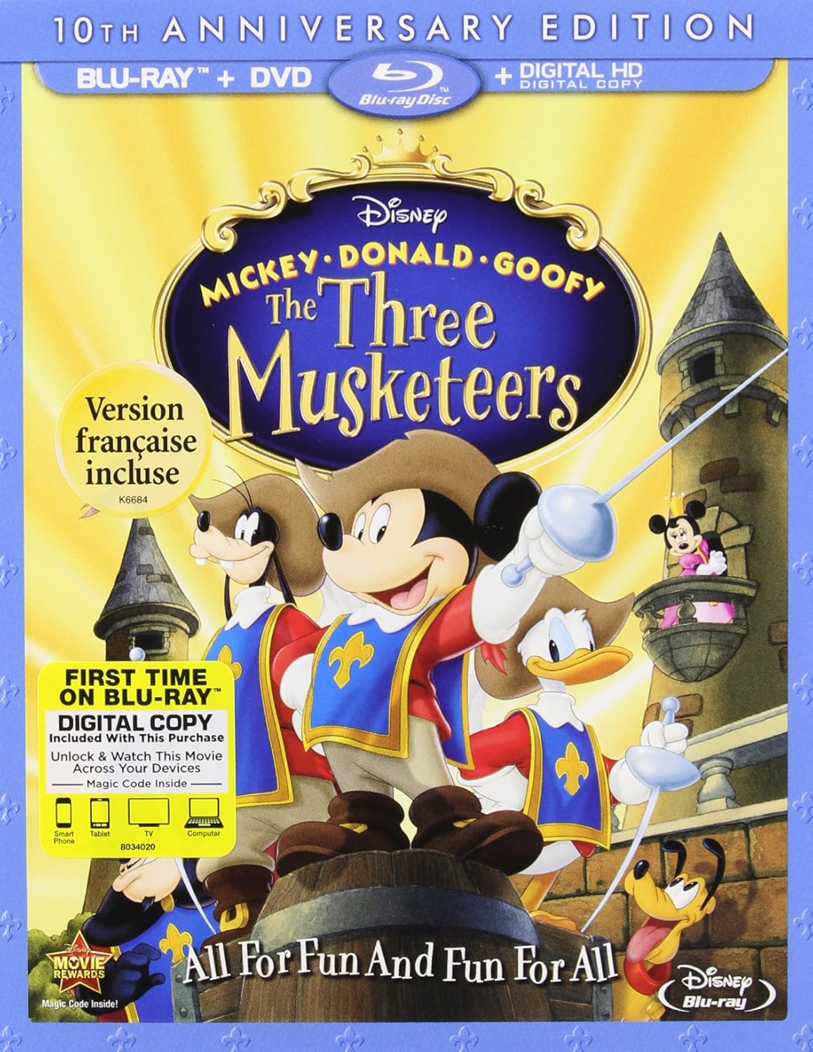 Disney's Three Musketeers Blu-ray