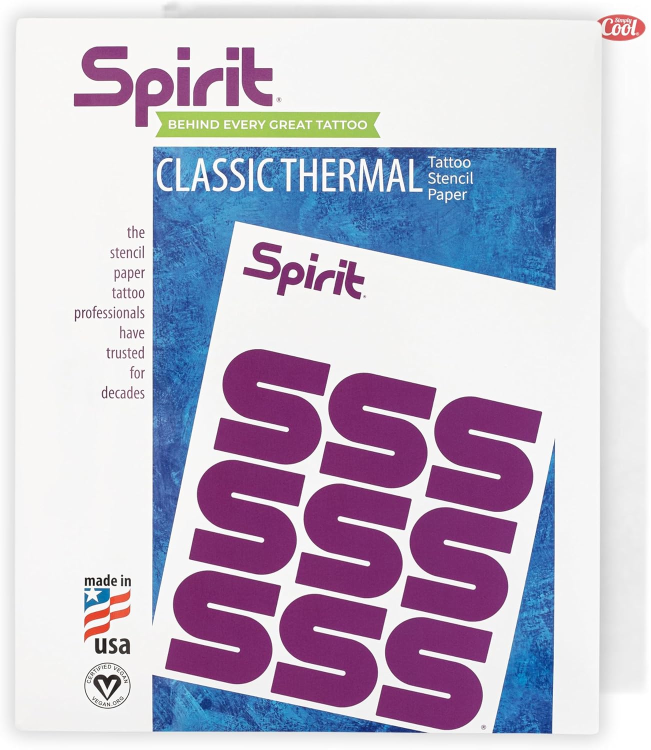 Vegan A4 Tattoo Transfer Paper (25 ct) - Easy & High-Visibility Purple Dye