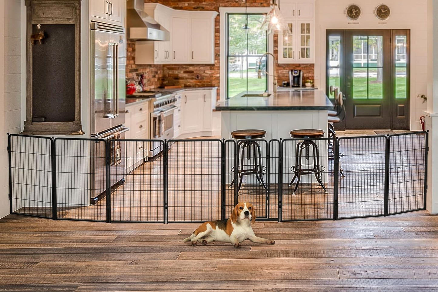 FXW Dog Gate Extra Wide for Indoor Use, Adjustable Up to 219-in