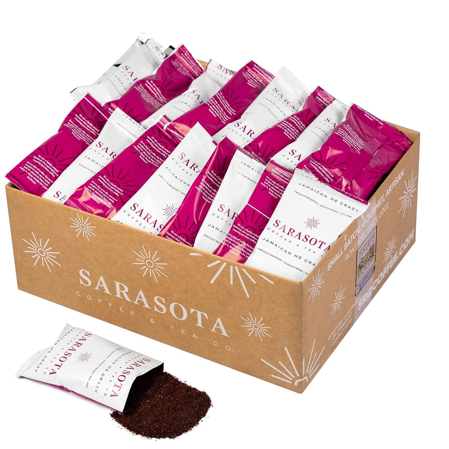 Sarasota Coffee Ground Packets for Gourmet Flavored Coffee