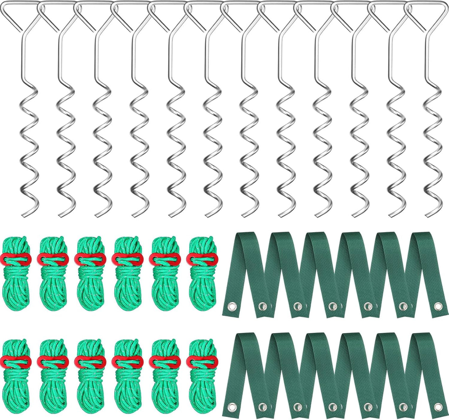 Sintuff 12 Set Tree Stakes and Supports Kit for Leaning Trees