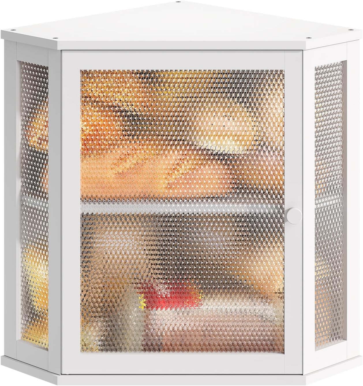 Extra Large Corner Bread Box for Kitchen Countertop Storage