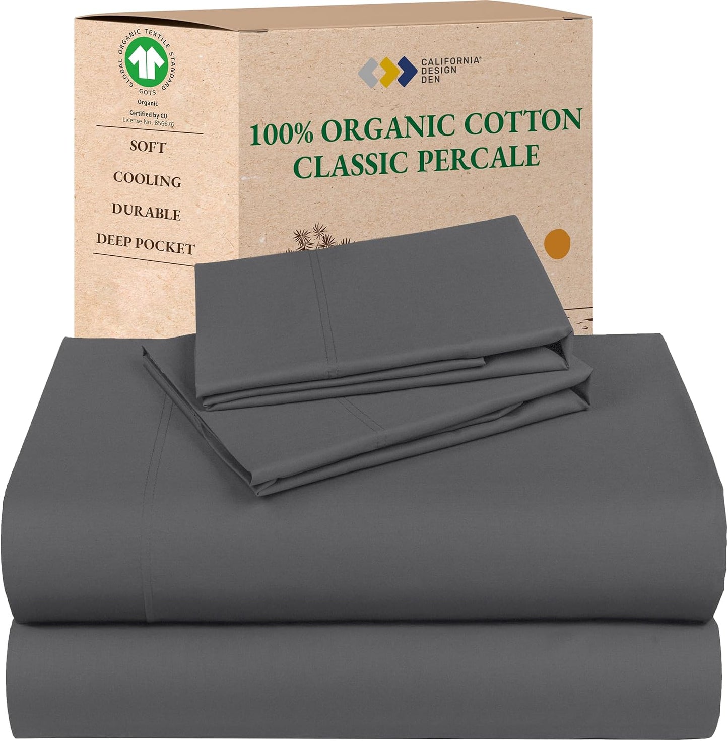 California Design Den Full Size Sheet Set - Organic Cotton