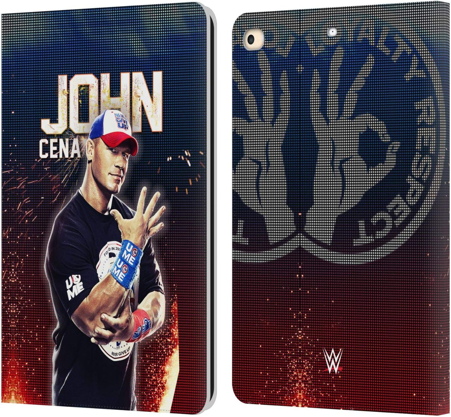 WWE John Cena Leather Wallet Case for iPad 9.7 - Ultimate Protection