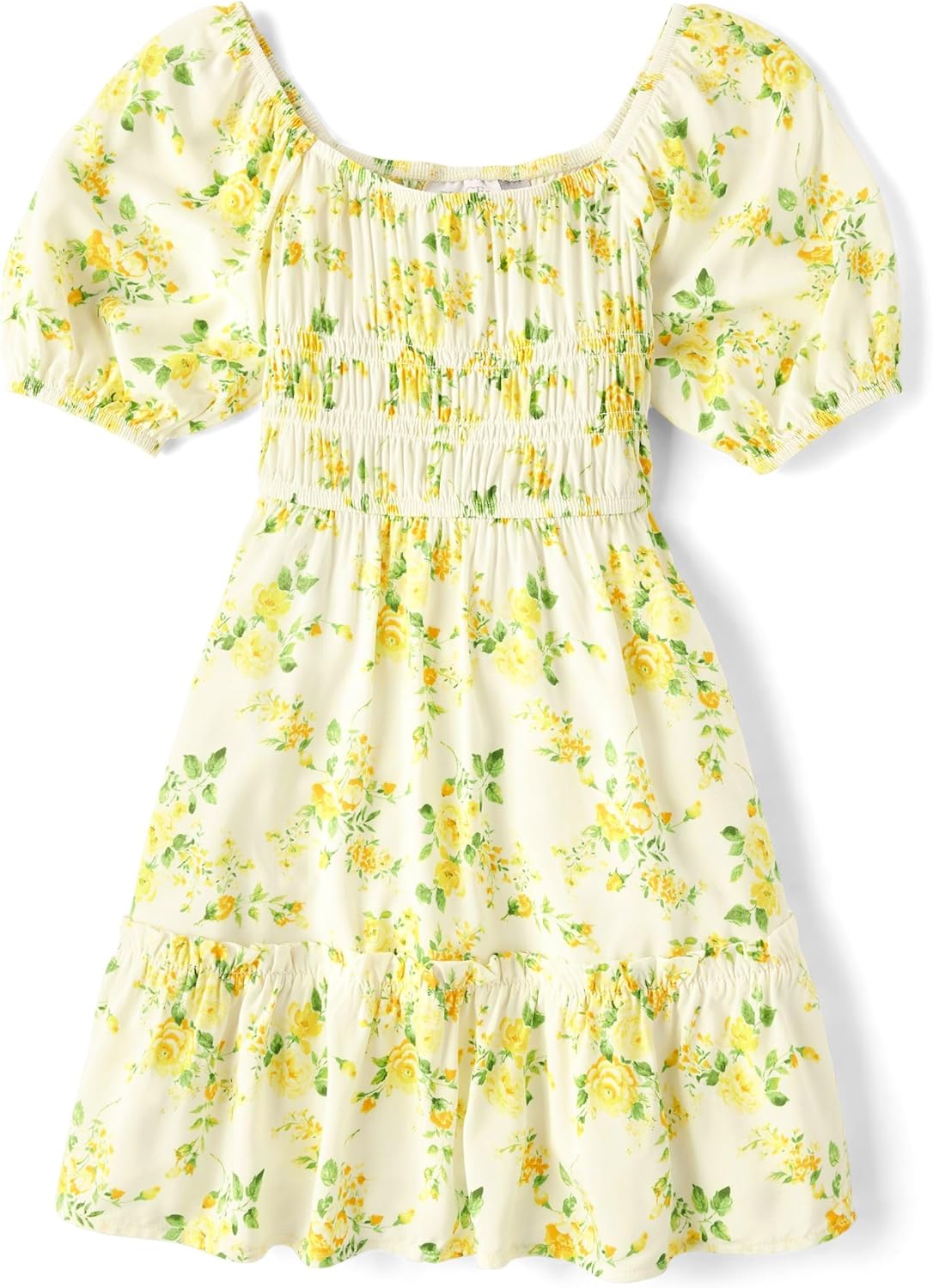 Girls' Short Sleeve Smocked Summer Dresses for Kids' Fashion