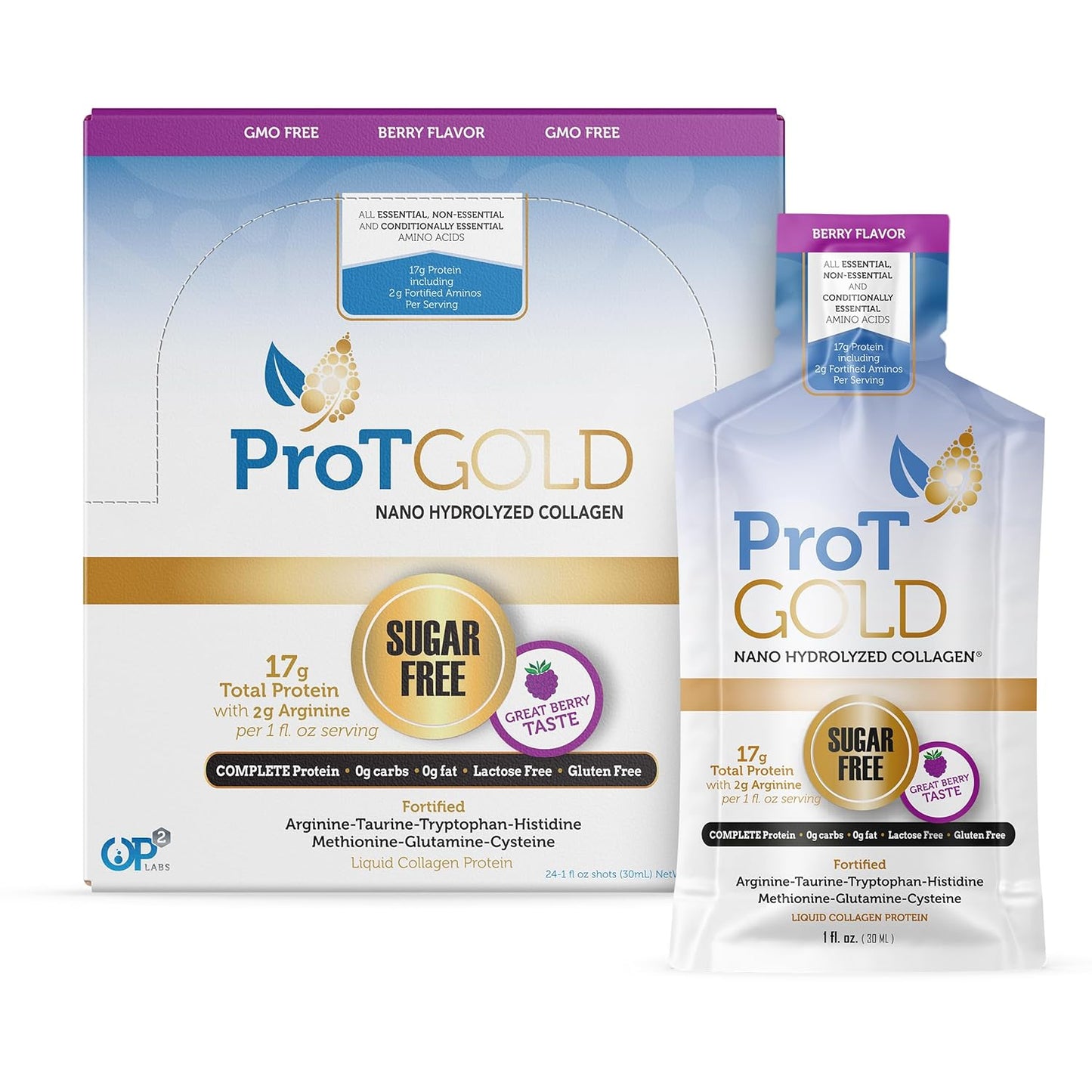 ProT Gold Liquid Collagen Protein Shot for Quick Recovery