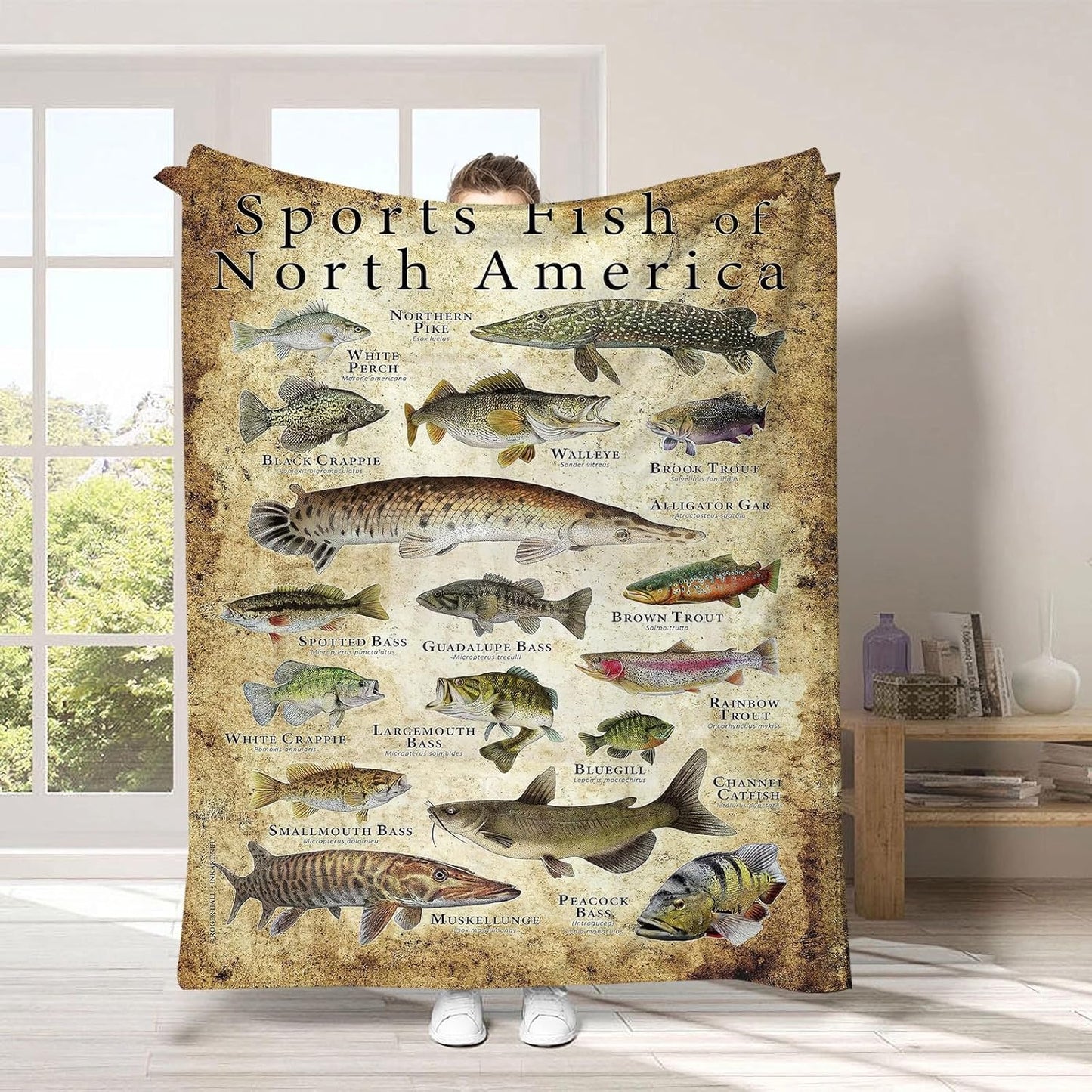 Bass Fishing Enthusiast Blanket