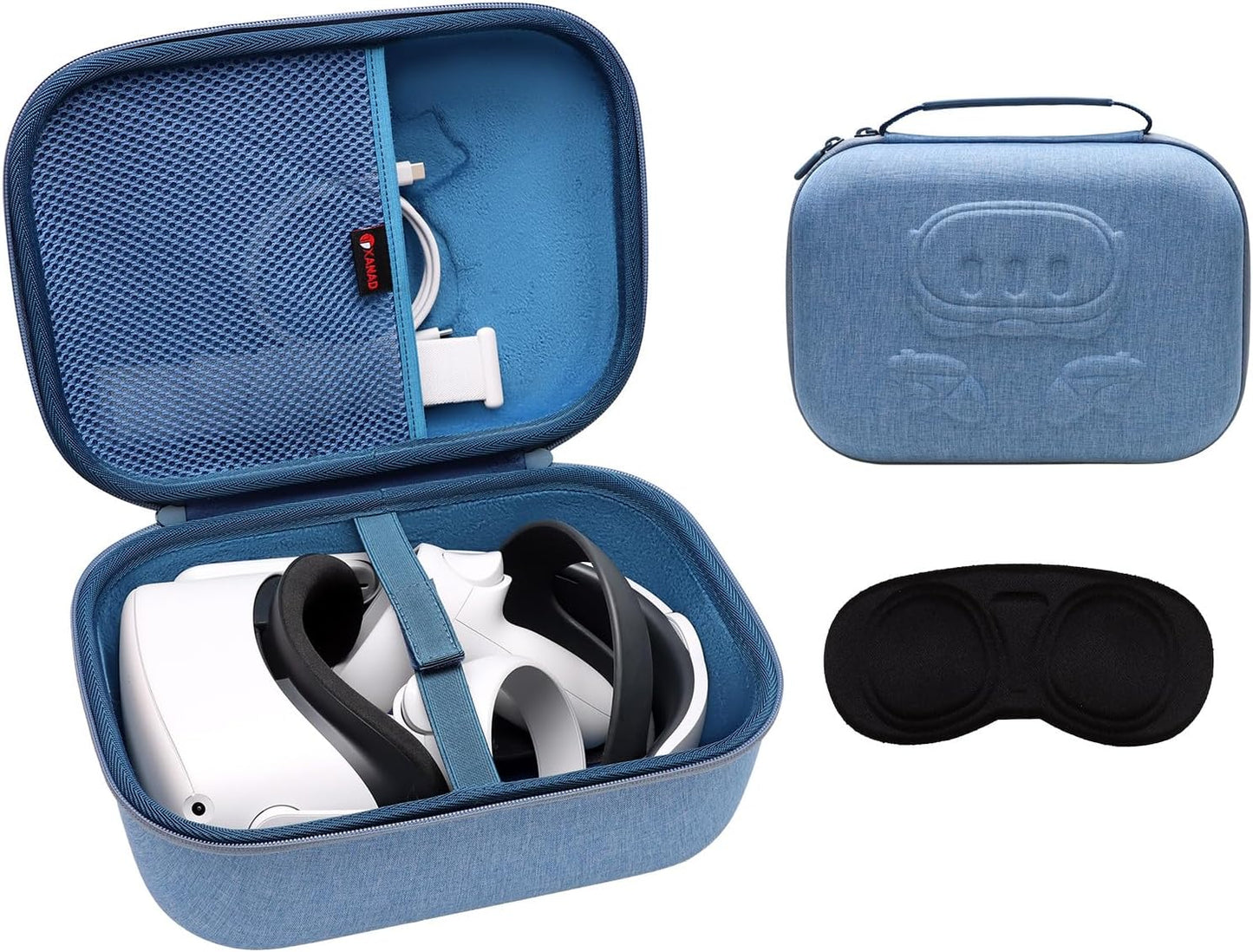 XANAD VR Case for Oculus Meta Quest 3/Quest 2 - Travel Ready
