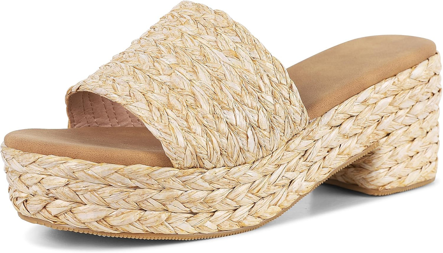 Women's Espadrilles Platform Sandals for Summer Beach Style