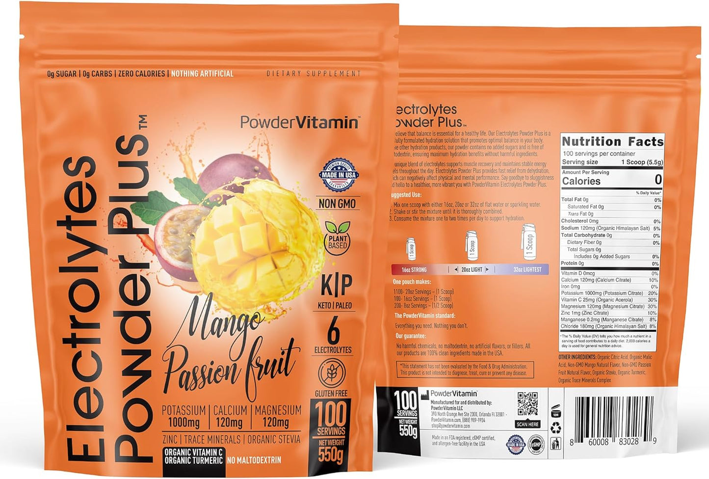 Electrolytes Powder Plus for Ultimate Hydration and Recovery