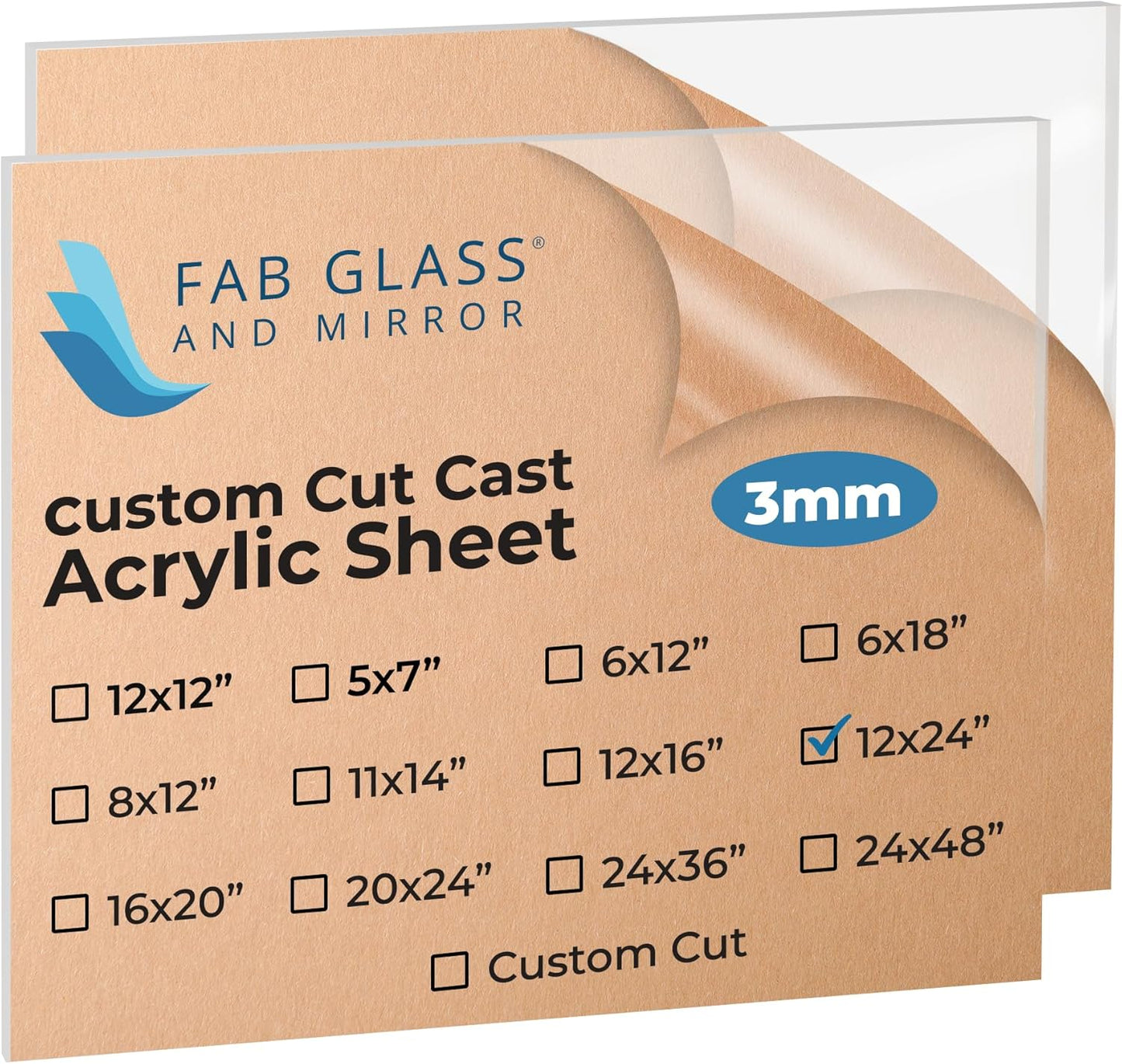 Clear Acrylic Plexiglass Sheets for Photo Frames and Crafts