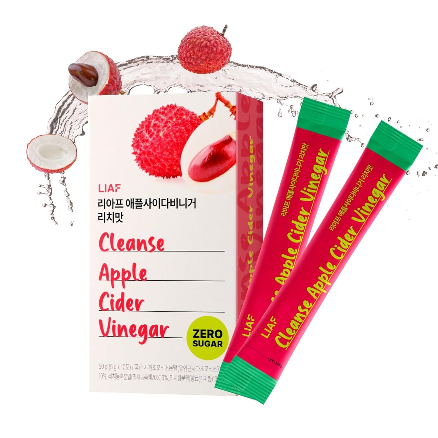 LIAF Lychee ACV Powder Packets - Energy Boost