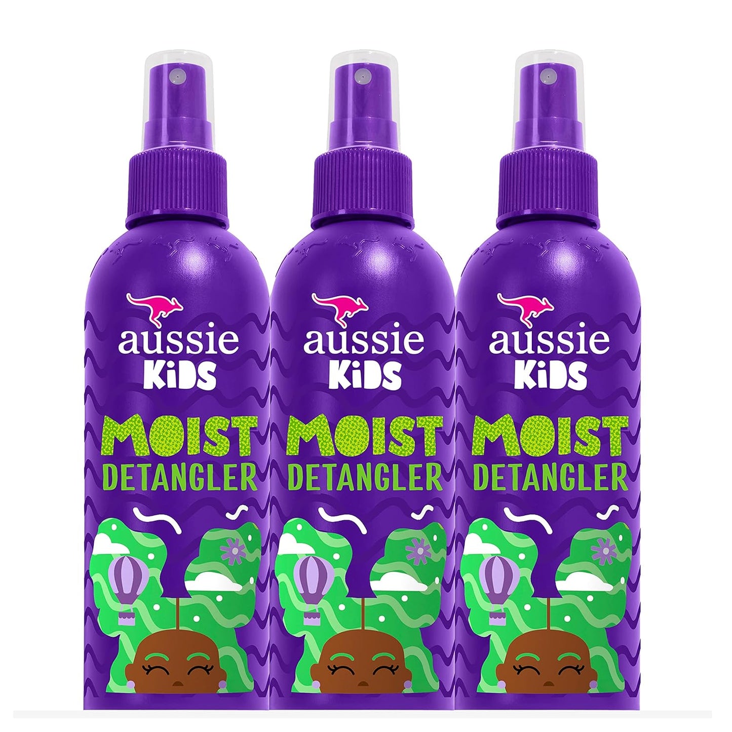 3 Pack Aussie Kids Detangler Spray - Tangle-Free Care!