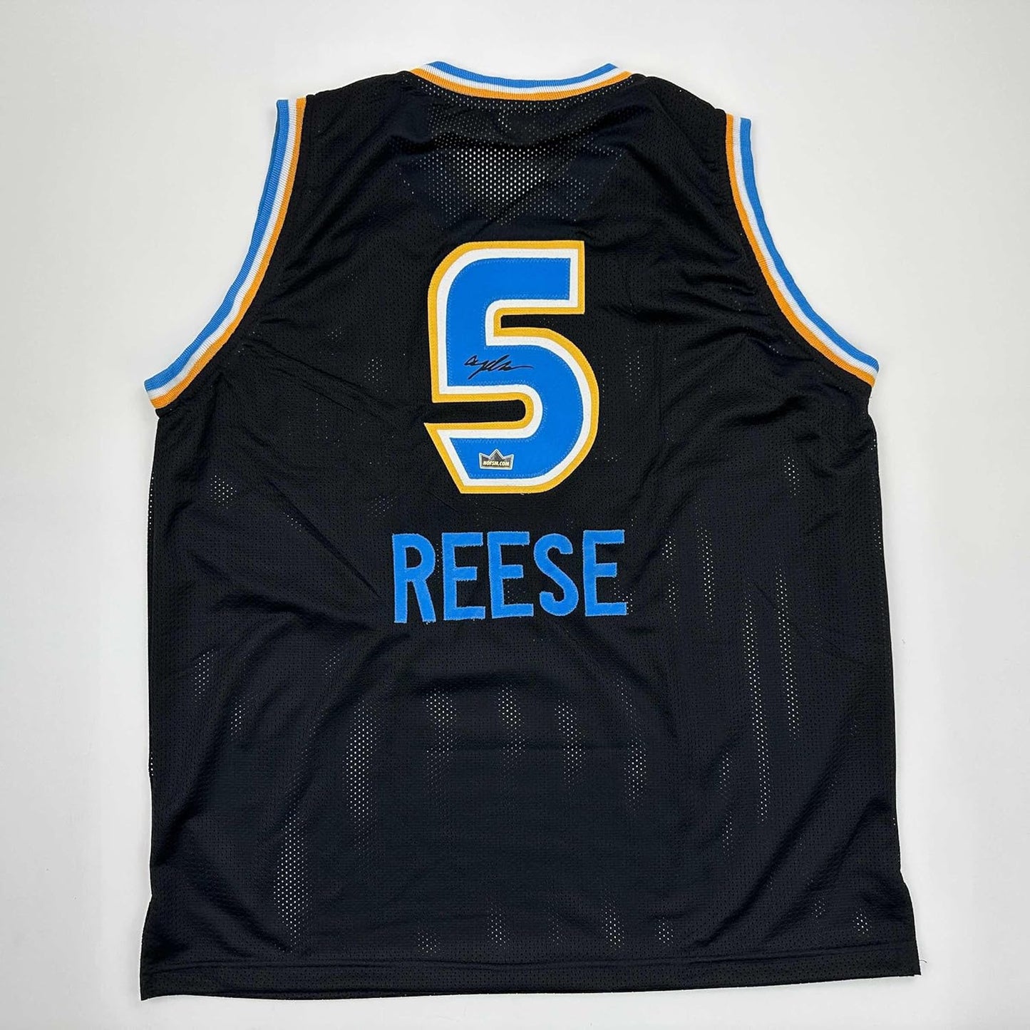 Facsimile Autographed Angel Reese Chicago Black Jersey XL