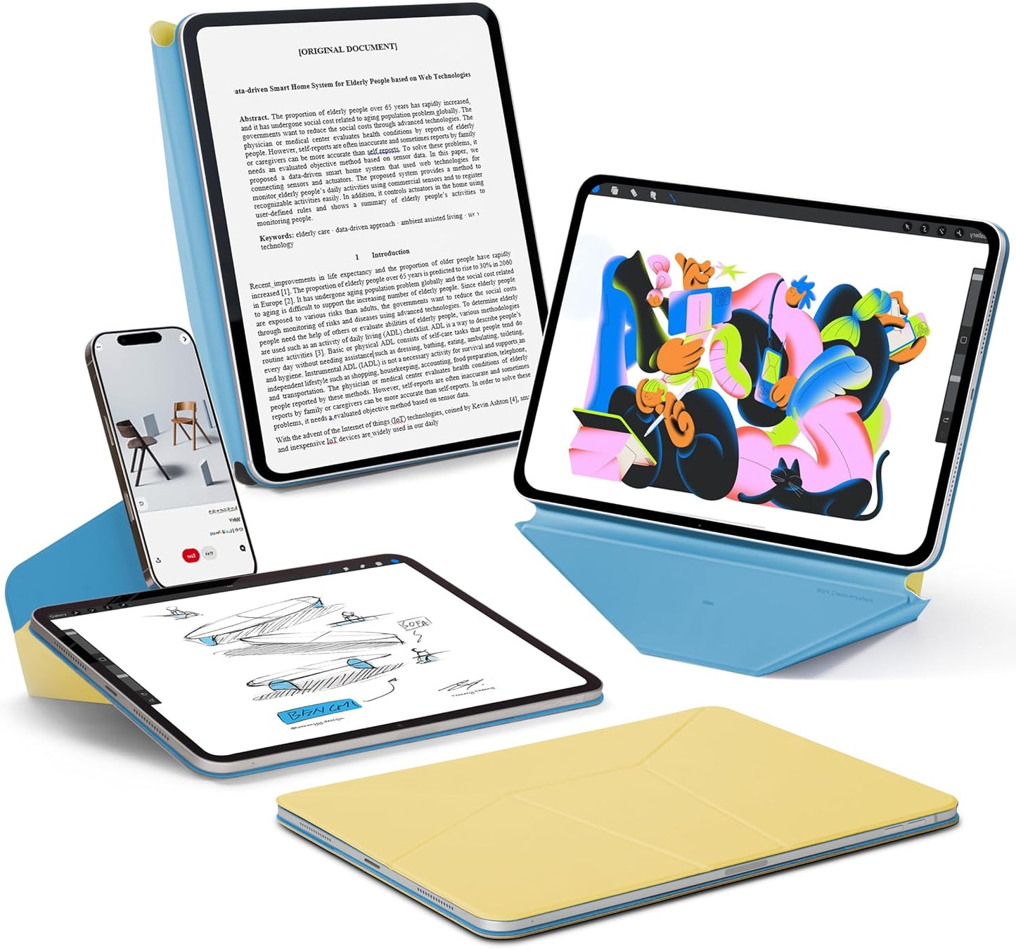 MOFT Dynamic Folio Case for iPad Air 11-inch with 20+ Angles