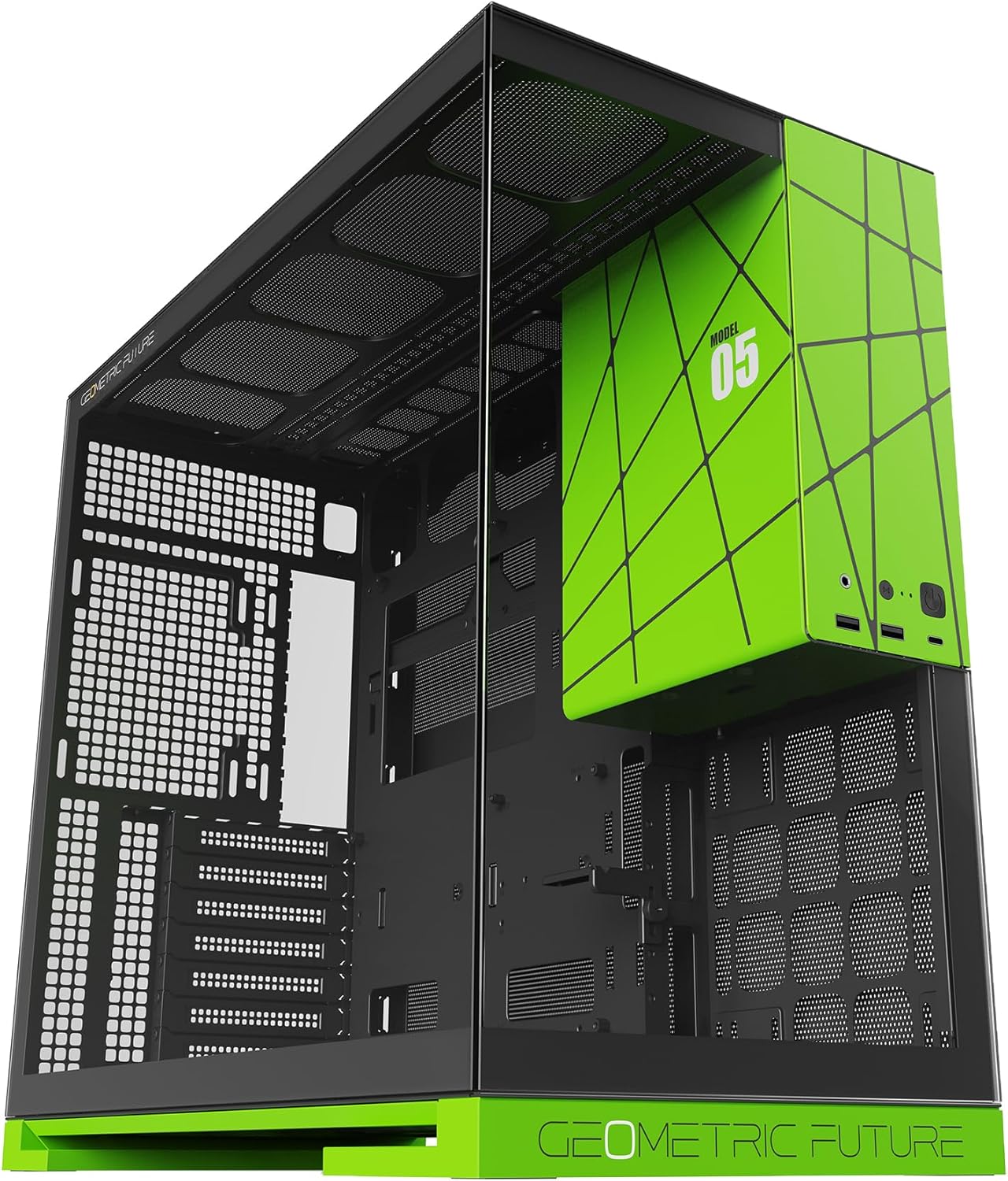 M5 Tempered Glass Mid Tower Gaming Case with Extreme Cooling