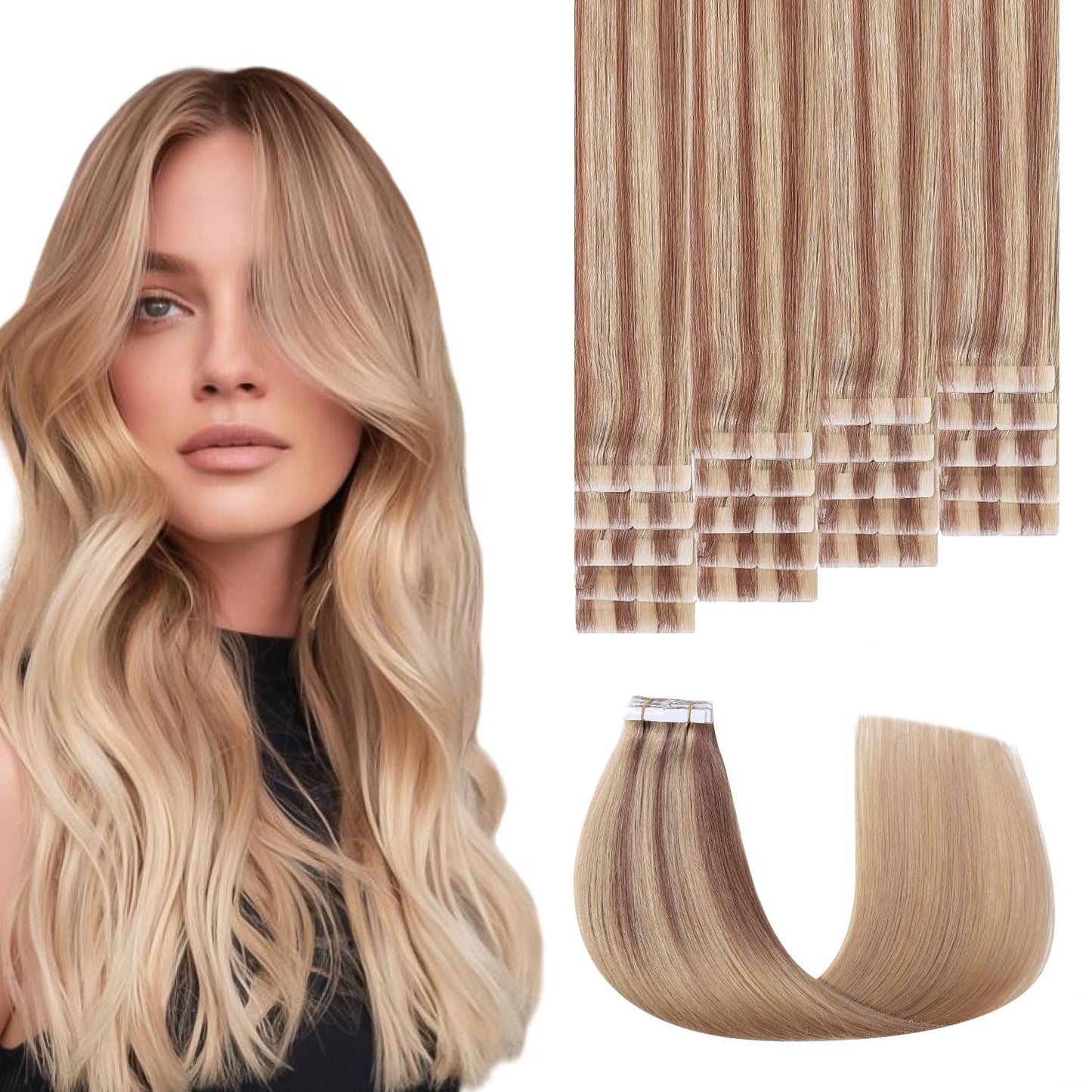 Injection Tape in Hair Extensions for Natural Look and Comfort
