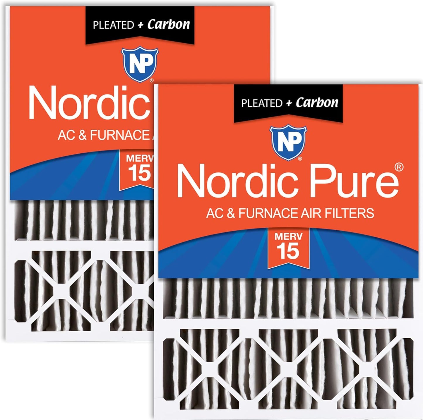 Nordic Pure 20x25x5 Honeywell Replacement Air Filters MERV 15