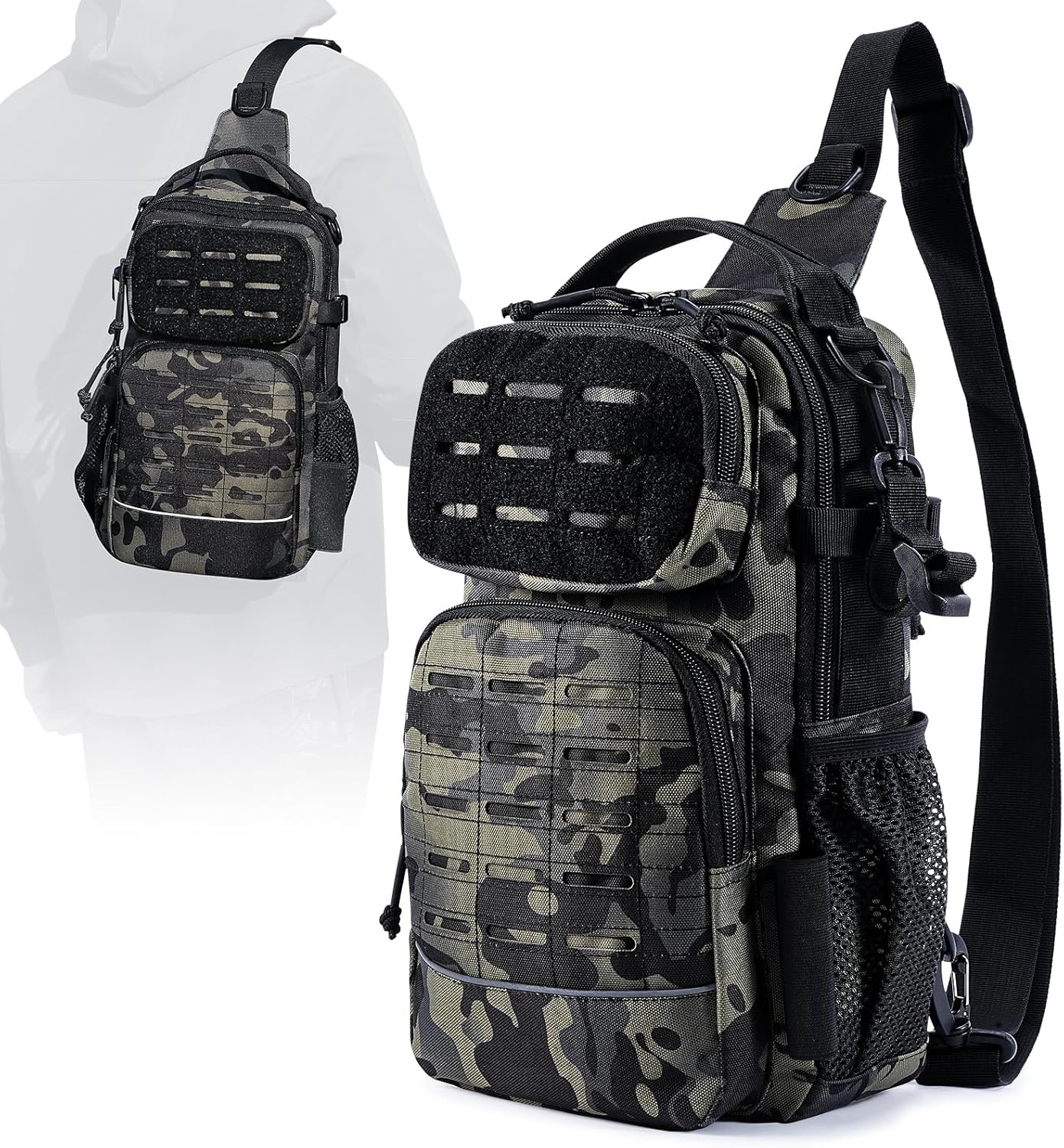 Fishing Backpack with Rod Holders - Lightweight Tackle Bag
