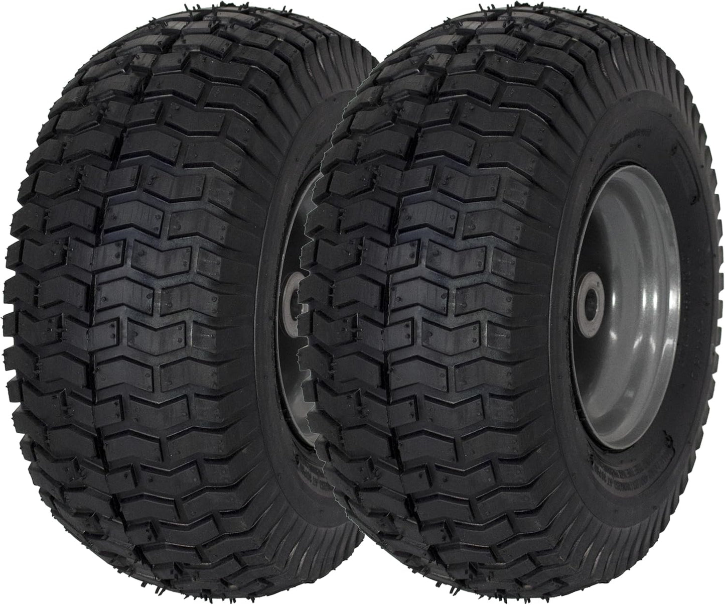 15x6.00-6 Tire and Wheel Assembly for Craftsman Mowers - 2 Pack
