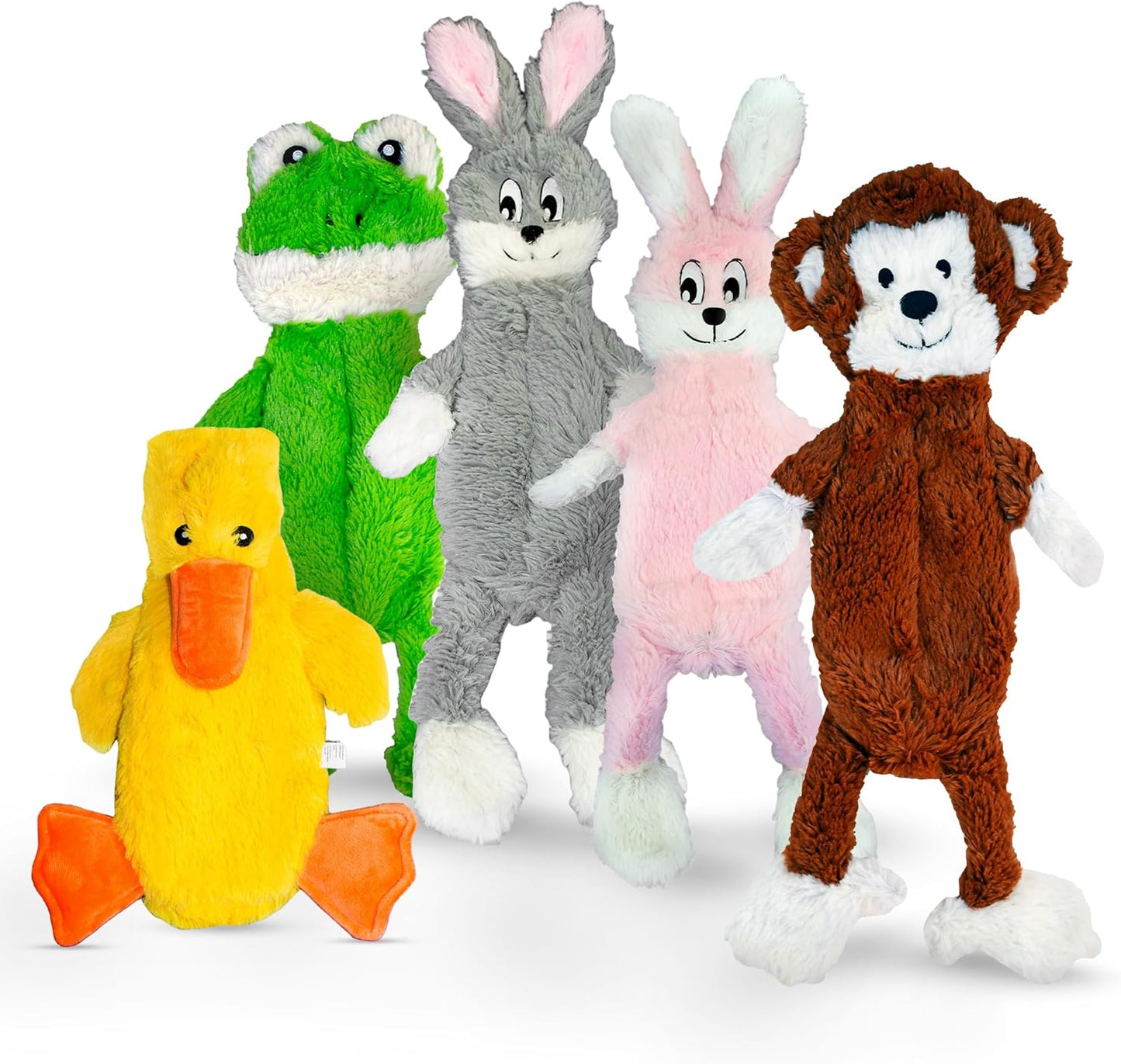 Flat NO Stuffing NO Squeak Plush Dog Toys for Small Dogs