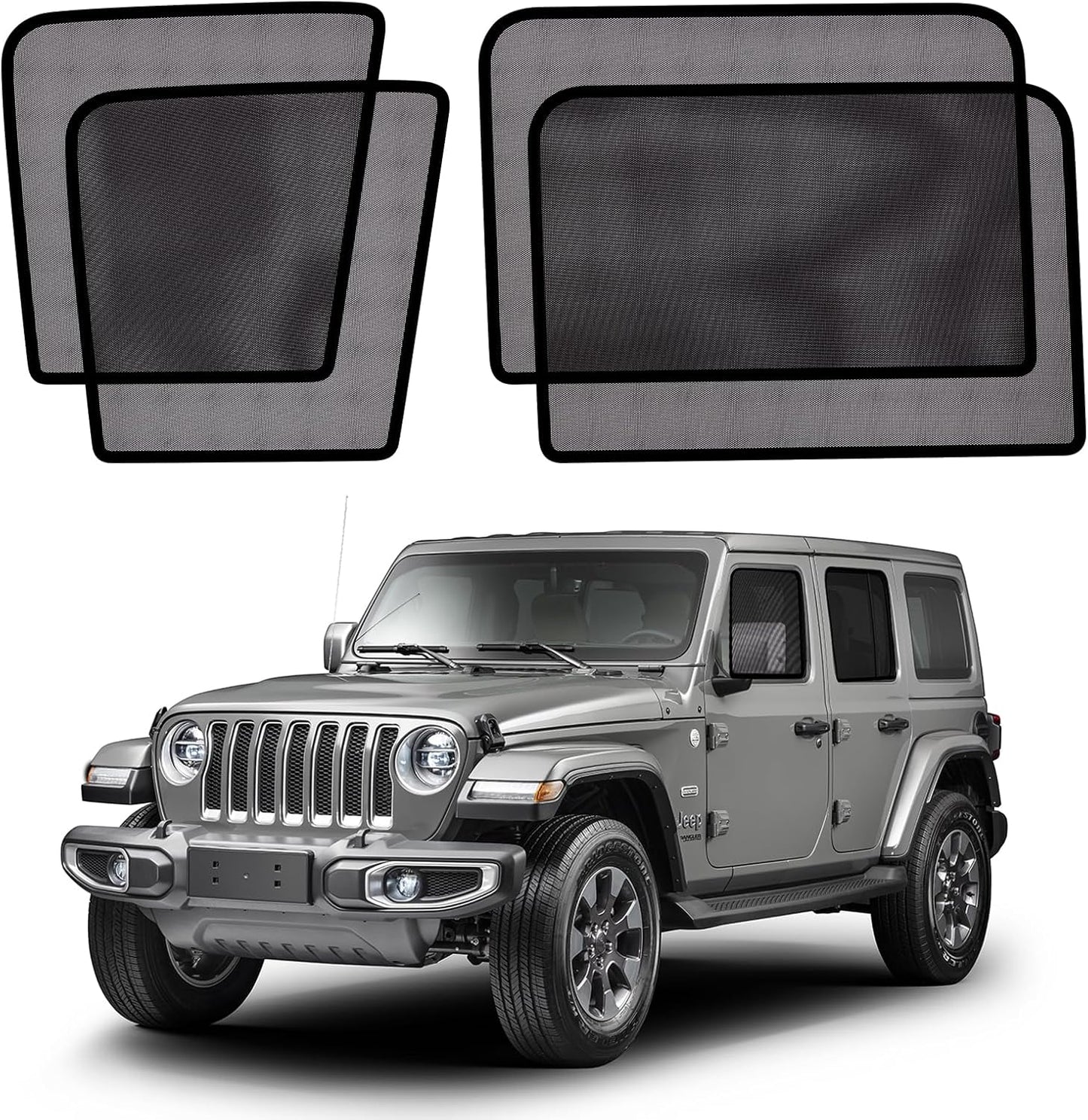 XCBYT Car Window Shades for 2019-Present Wrangler Comfort