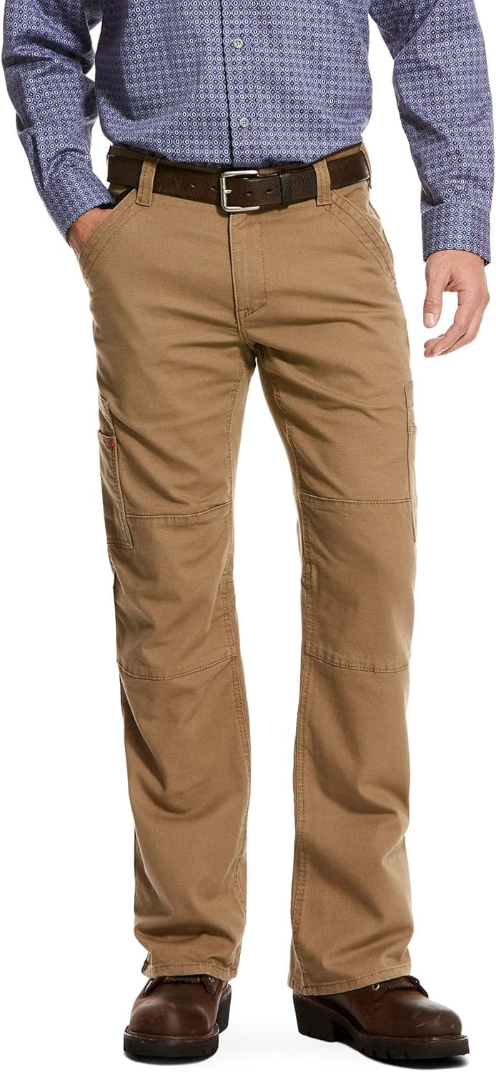 ARIAT Mens Fr M5 Straight Stretch Duralight Canvas Pants