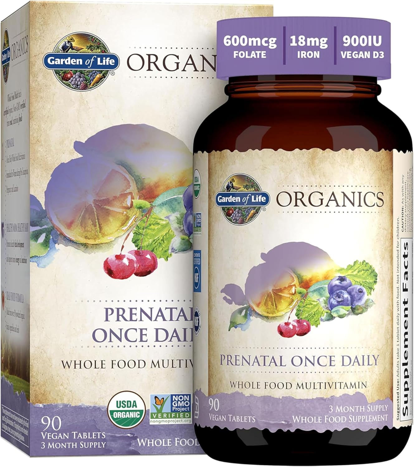 Garden of Life Prenatal Vitamins for Healthy Fetal Development