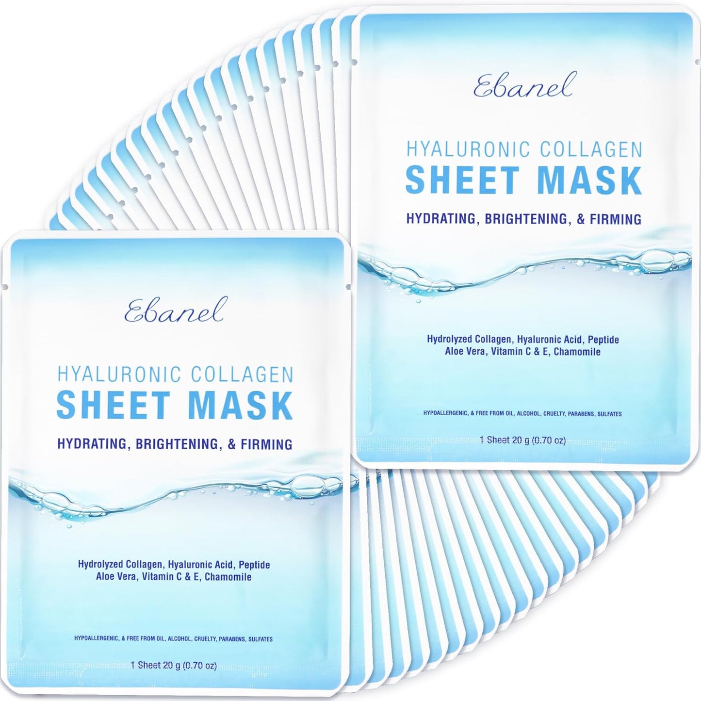 Ebanel Collagen Face Mask Pack for Instant Brightening Hydration