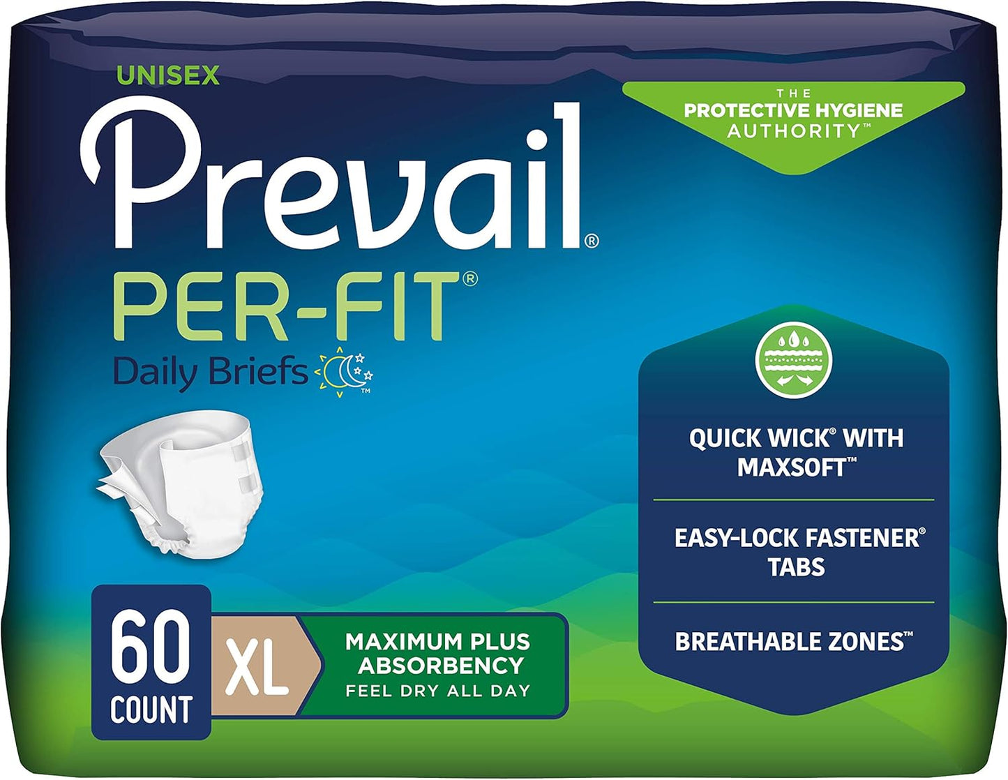 Prevail Proven X-Large Incontinence Briefs 240 Count