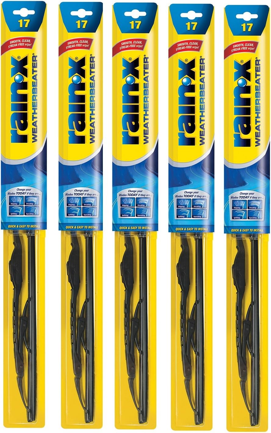 Rain-X Weatherbeater Wiper Blade 17in Pack of 5 for Durability